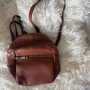 Brown Leather Backpack